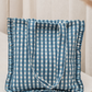 Seersucker Check Ruffle Tote Bag