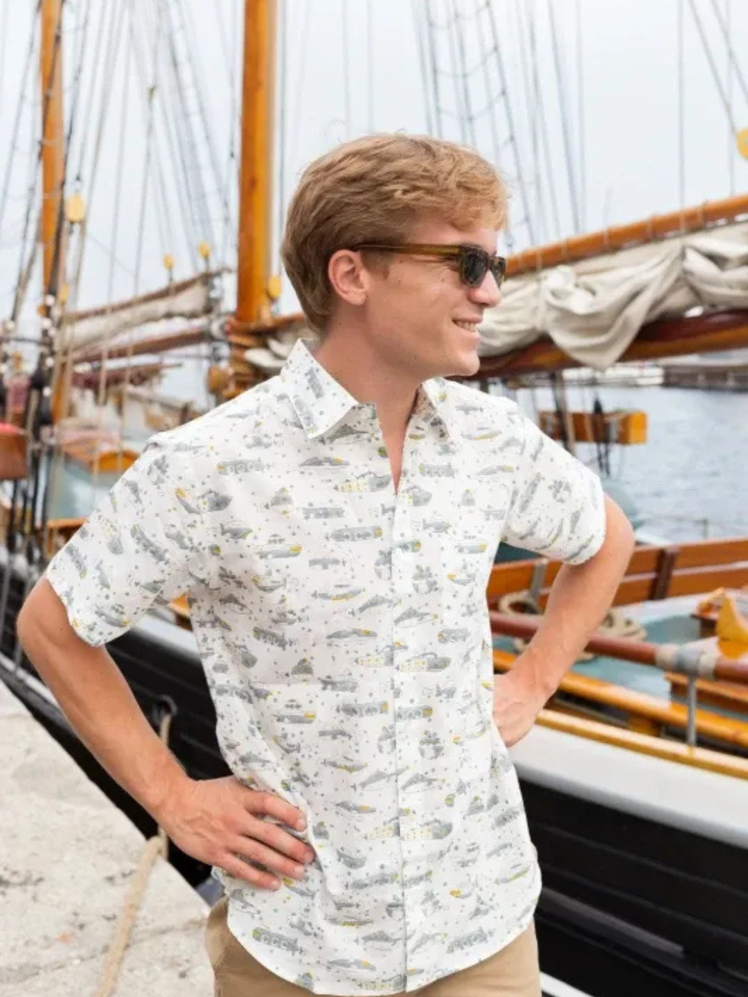 half sleeve Indian Hand Block Print Shirt Voyager Transport Print Printed Design Design Shirt 100% Cotton Fabric