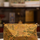 Awdhesh Kumar Saffron Garden Cotton Hand Block Printed Toiletry Bags for Women