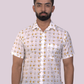 half sleeve Indian Hand Block Print Shirt Bee Print Design Shirt 100% Cotton Fabric