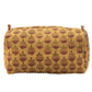 Awdhesh Kumar Amber Blossom Buti Cotton Hand Block Printed Toiletry Bags for Women