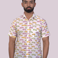 half sleeve Indian Hand Block Print Shirt Vintage Car Design Shirt 100% Cotton Fabric