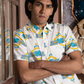 half sleeve Indian Hand Block Print Shirt Jaipur Street Style Retro Shirt 100% Cotton Fabric
