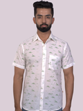half sleeve Indian Hand Block Print Shirt Naav Design Shirt 100% Cotton Fabric