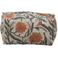 Awdhesh Kumar Rustic Meadow Cosmetic Cotton Hand Block Printed Toiletry Bags for Women