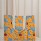 Awdhesh Kumar Butterfly Meadow Cotton Hand Block Printed Tote Bag for Women