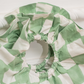 Pastel Green Checker Print HALO BAG