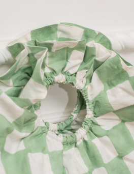 Pastel Green Checker Print HALO BAG