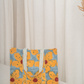 Awdhesh Kumar Butterfly Meadow Cotton Hand Block Printed Tote Bag for Women