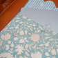 Vintage Floral Print Cotton Hand Block Printed Laptop Bag