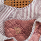 Dusty Pink Floral Outline Print Cushion Floret Bag