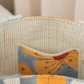 Awdhesh Kumar Butterfly Meadow Cotton Hand Block Printed Tote Bag for Women