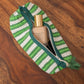 Green Harmony Print Pencil Pouch Cotton Hand Block Printed