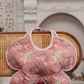 Dusty Pink Floral Outline Print Cushion Floret Bag