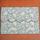 Vintage Floral Print Cotton Hand Block Printed Laptop Bag