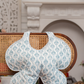 Pastel Blue Floral Vine Print Cushion Floret Bag