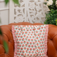 Geometric Floral Print Ruffle Tote Bag