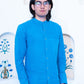 Full Sleeve Indian Classic Stylish Sky Blue Mandarin Collar Shirt for Men
