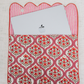 Rustic Rose Garden Print Cotton Hand Block Printed Laptop Bag