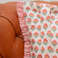 Geometric Floral Print Ruffle Tote Bag
