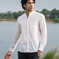 Full Sleeve Indian Hand Block Print Shirt Heritage Ivory Bloom Shirt 100% Cotton Fabric