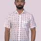 half sleeve Indian Hand Block Print Shirt handmade Design Shirt 100% Cotton Fabric