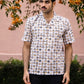 half sleeve Indian Hand Block Print Shirt Mood Mosaic Design Shirt 100% Cotton Fabric