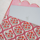 Rustic Rose Garden Print Cotton Hand Block Printed Laptop Bag