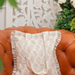Ethnic Motif Print Ruffle Tote Bag