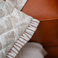 Ethnic Motif Print Ruffle Tote Bag