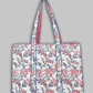 Cotton Hand Bag,Rosewood Breeze Quilted Tote Bags, Women hand bags, Tote bags for Girls, Fashion Tote bags, Printed Tote Bags