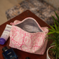 Awdhesh Kumar Blush Motif Organizer Cotton Hand Block Printed Toiletry Bags for Women