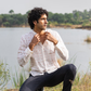 Full Sleeve Indian Hand Block Print Shirt Heritage Ivory Bloom Shirt 100% Cotton Fabric
