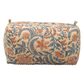 Awdhesh Kumar Soft Botanica Organizer Cotton Hand Block Printed Toiletry Bags for Women
