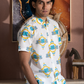 half sleeve Indian Hand Block Print Shirt Jaipur Street Style Retro Shirt 100% Cotton Fabric