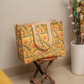 Cotton Hand Bag, Golden Gulmohar Classic Tote Bags, Women hand bags, Tote bags for Girls, Fashion Tote bags, Printed Tote Bags