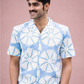 half sleeve Indian Hand Block Print Shirt Jaipur Sea Flower Print Shirt 100% Cotton Fabric
