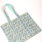 Cotton Hand Bag, Mint Paisley Meadow Tote Bags, Women hand bags, Tote bags for Girls, Fashion Tote bags, Printed Tote Bags
