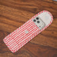 Coral Red Traditional Pattern Sunglass Cover