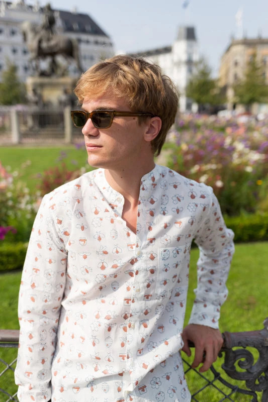 Handmade cotton printed full sleeve shirt Bee & Bloom Casual Indian handmade shirt