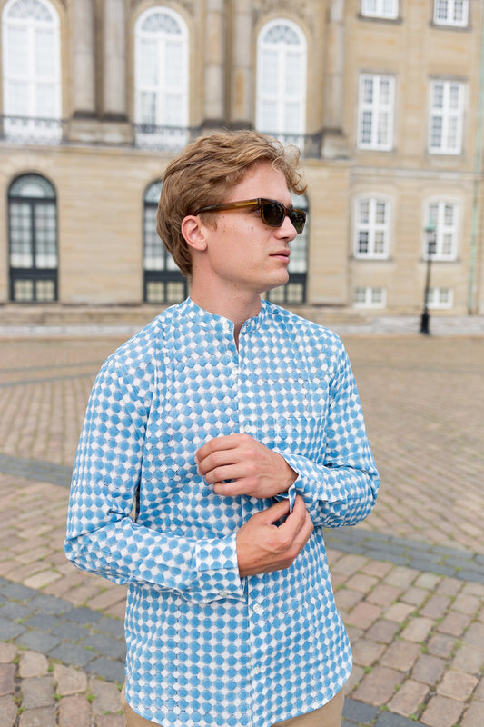 Handmade cotton printed full sleeve shirt Indian handmade shirt