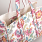 Awdhesh Kumar Floral Carnival Cotton Hand Block Printed Tote Bag for Women