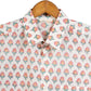 Full Sleeve Indian Hand Block Print Shirt Pastel Buti Design Shirt 100% Cotton Fabric